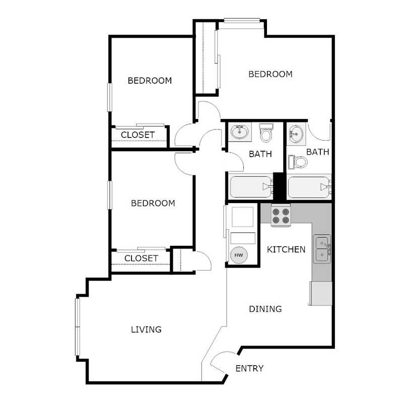 Floor Plans Sundance Marshalltown Apartments Marshalltown, Iowa